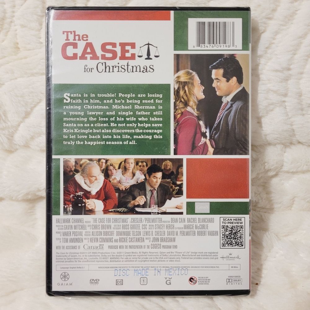 Hallmark Channel Original Movie Case for Christmas DVD 2011 Dean Cain New Sealed - Picture 2 of 6